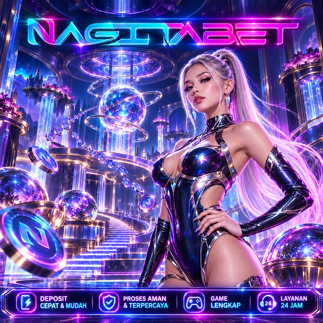 Ilustrasi NAGITABET SUPER — Beranda, banner persegi